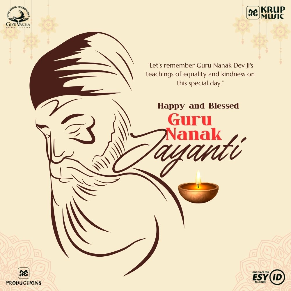 Gurpurab Di Lakh Lakh Vadhaiyan by Krup Music Esy ID Give Vacha Foundation.