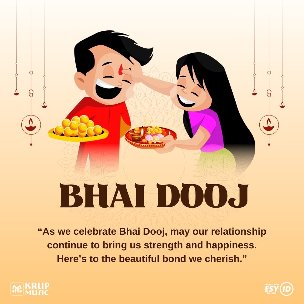 Happy Bhai Dooj Messages Krup Music Esy ID Give Vacha Foundation
