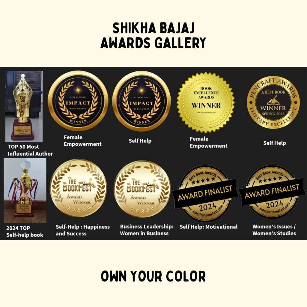 Shikha Bajaj Own Your Color Book Awards