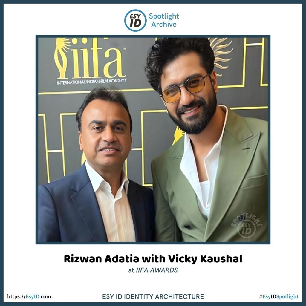 Rizwan Adatia with Vicky Kaushal at IIFA Awards Esy ID Spotlight Archive