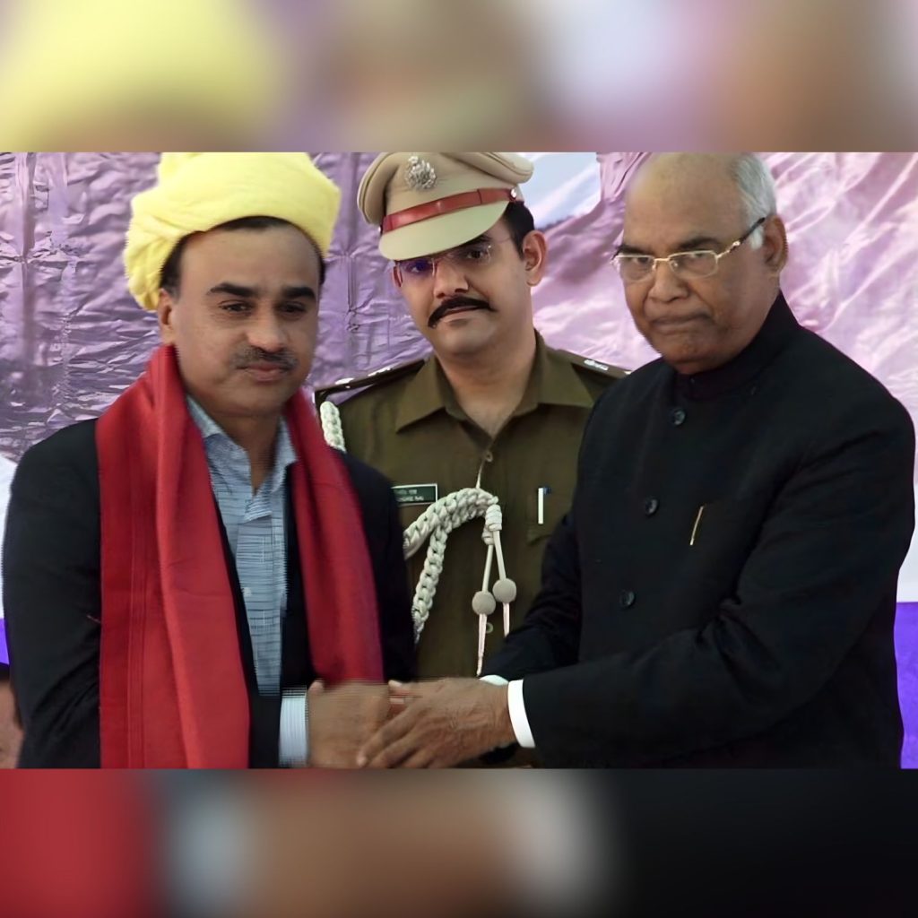 Rizwan Adatia with Ram Nath Kovind Esy ID